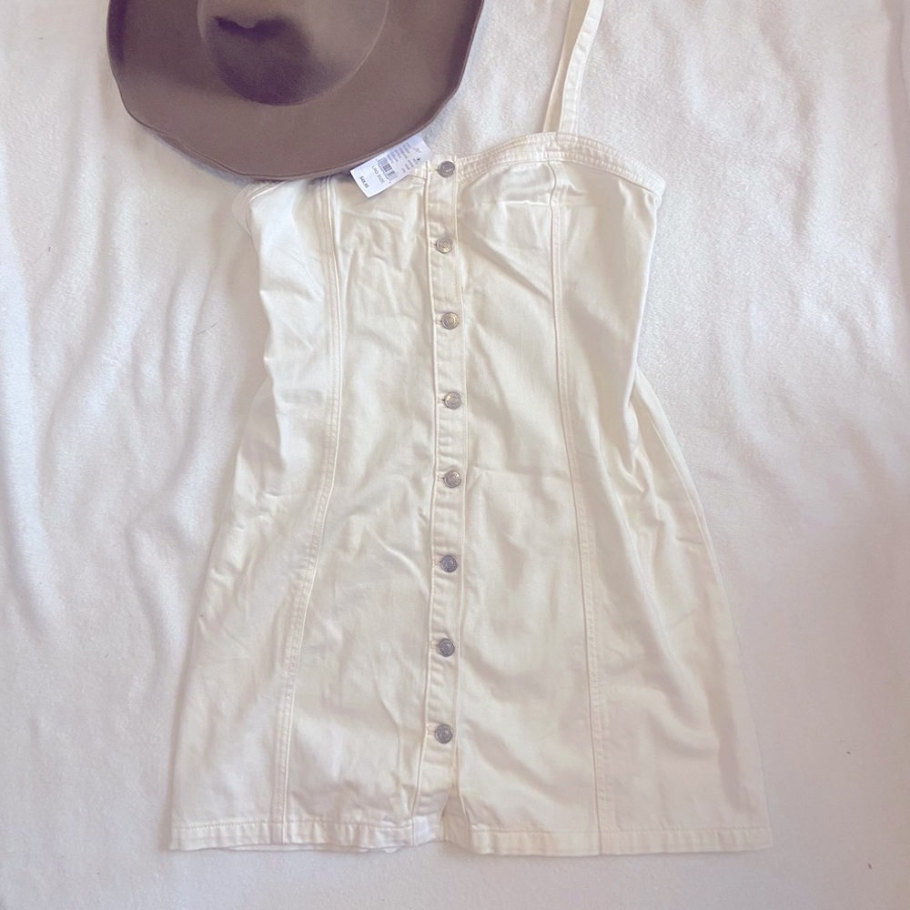 🌷4/20 NWT pacsun overall button down dress
